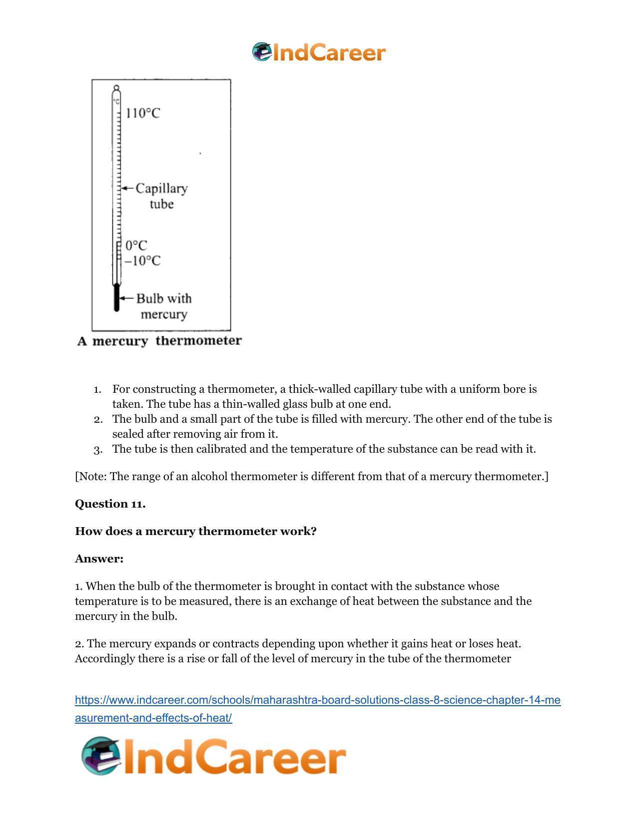 Maharashtra Board Solutions Class 8-Science: Chapter 14- Measurement and Effects of Heat - Page 23