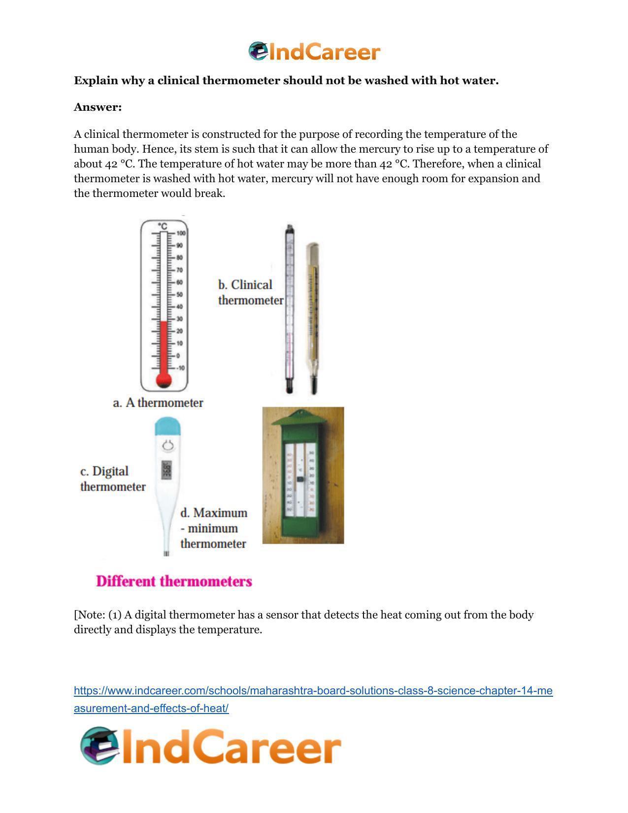 Maharashtra Board Solutions Class 8-Science: Chapter 14- Measurement and Effects of Heat - Page 25
