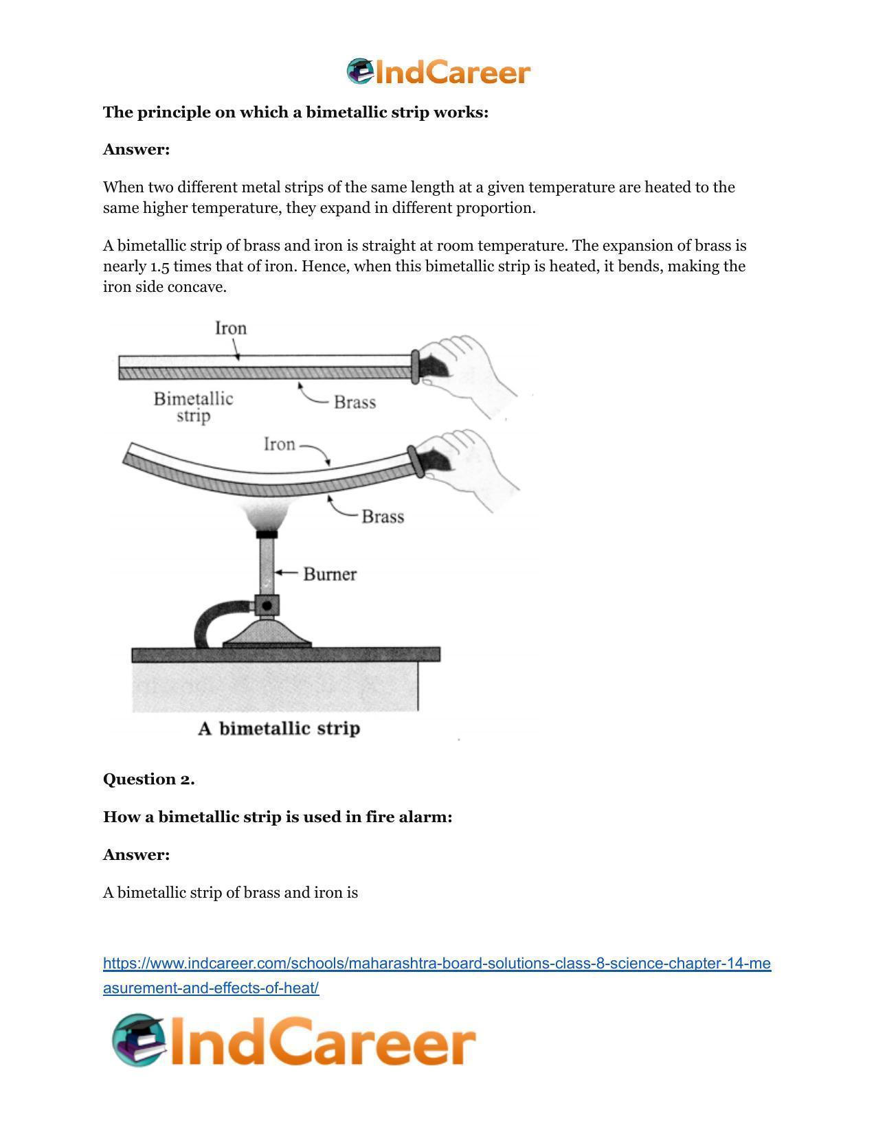 Maharashtra Board Solutions Class 8-Science: Chapter 14- Measurement and Effects of Heat - Page 45
