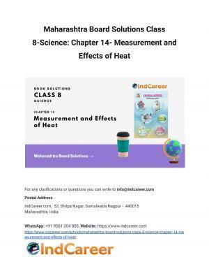 Maharashtra Board Solutions Class 8-Science: Chapter 14- Measurement and Effects of Heat