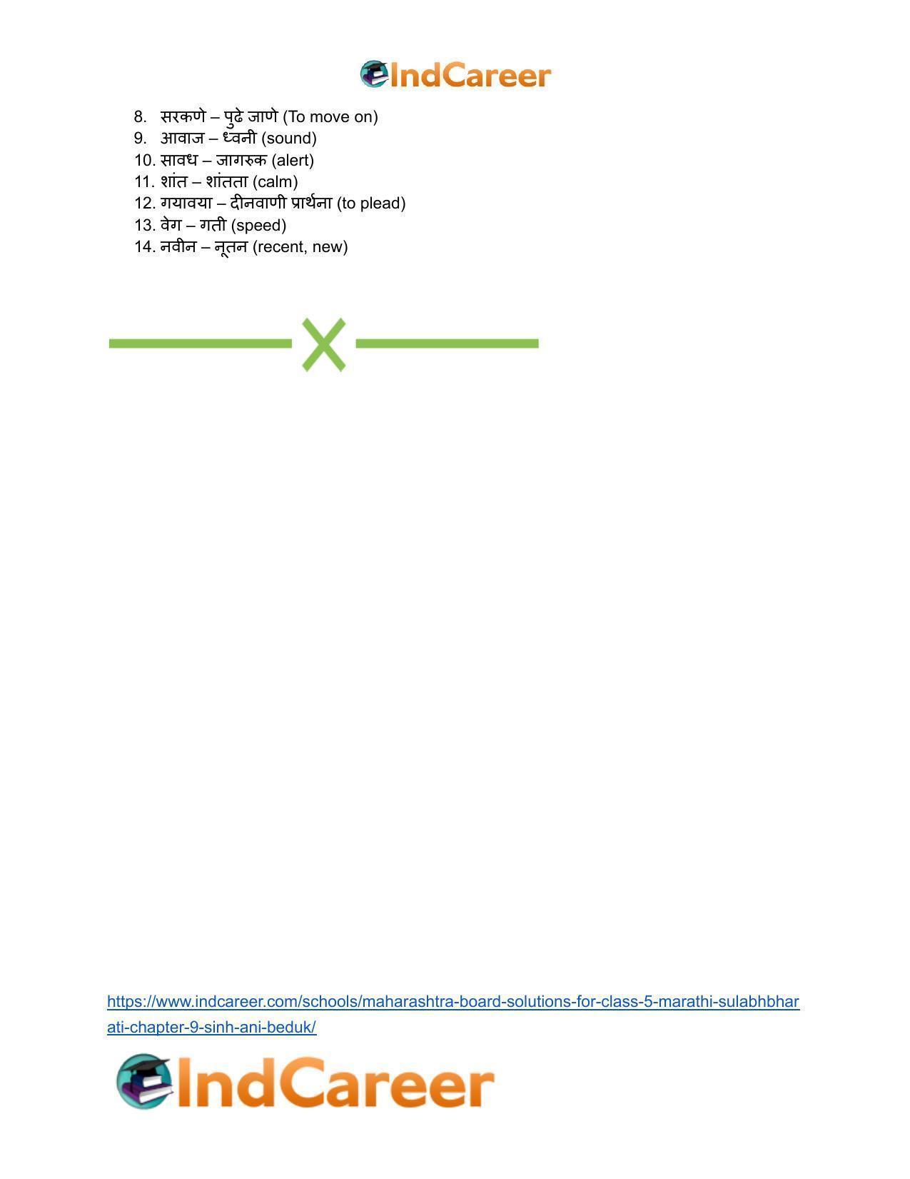 Maharashtra Board Solutions for Class 5- Marathi Sulabhbharati: Chapter 9- सिंह आणि बेडूक - Page 13