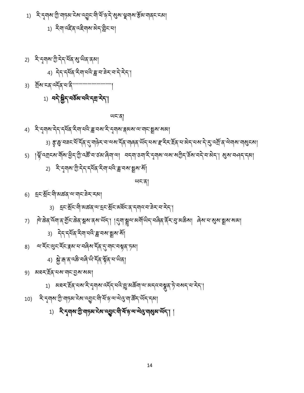 CBSE Class 12th Tibetan Sample Question Paper Answer Key 2021-22 - Page 3