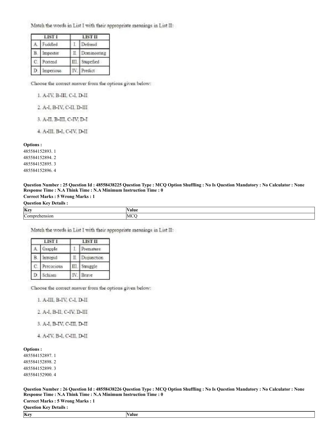 CUET 2023 English Bengali Shift 3 Question Papers - 23 Jul 2023 - Page 19