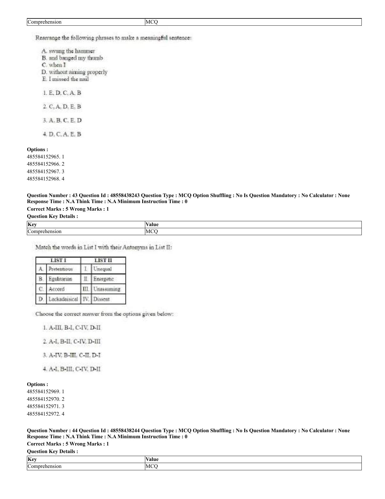 CUET 2023 English Bengali Shift 3 Question Papers - 23 Jul 2023 - Page 27