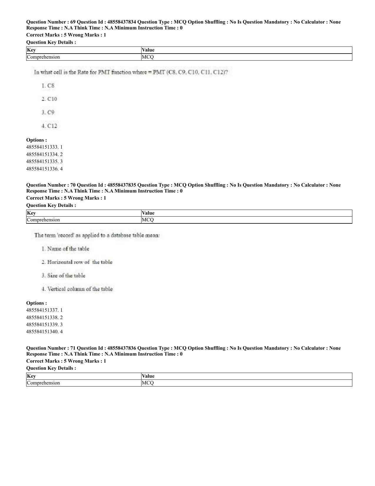 CUET 2023 English Bengali Shift 3 Question Papers - 23 Jul 2023 - Page 41