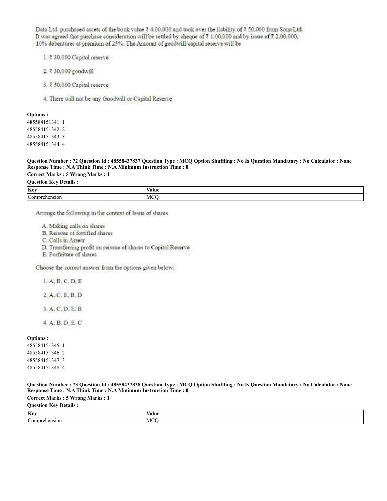 CUET 2023 English Bengali Shift 3 Question Papers - 23 Jul 2023 - Page 42