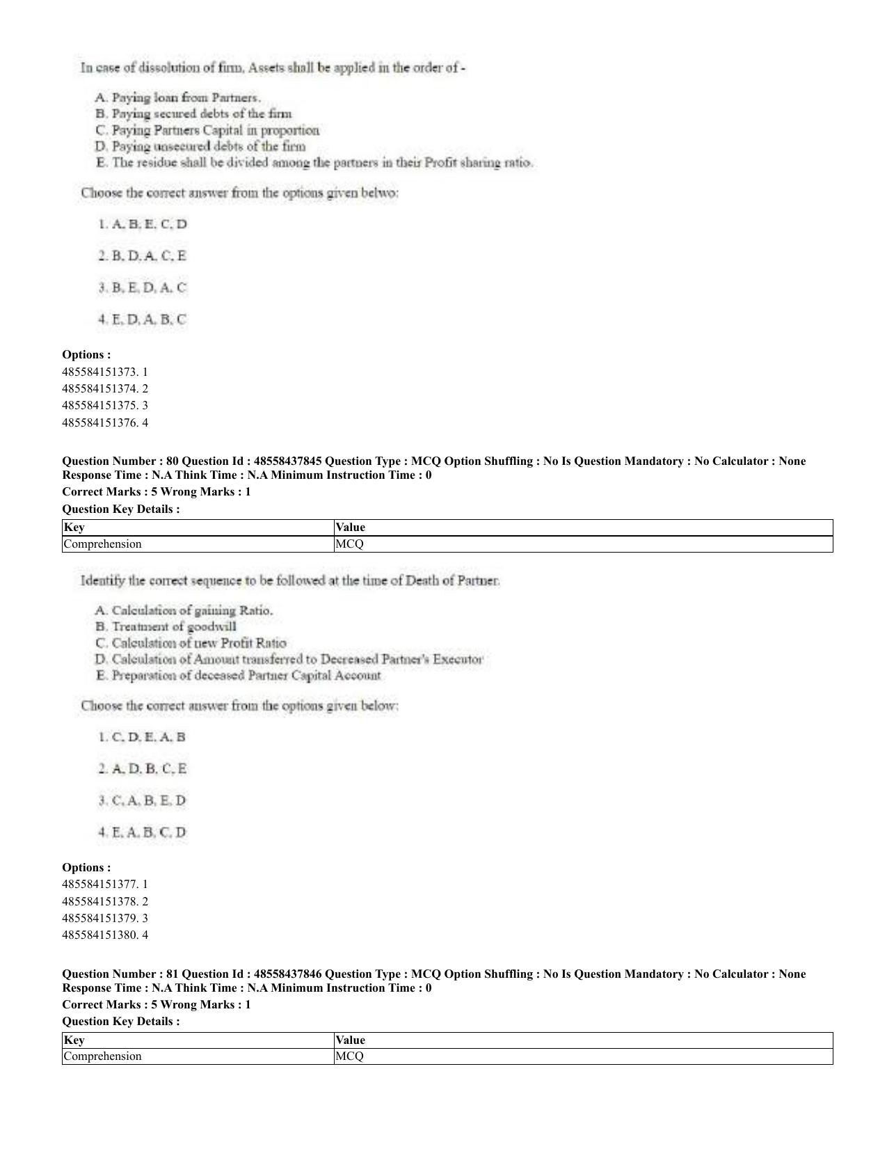 CUET 2023 English Bengali Shift 3 Question Papers - 23 Jul 2023 - Page 46