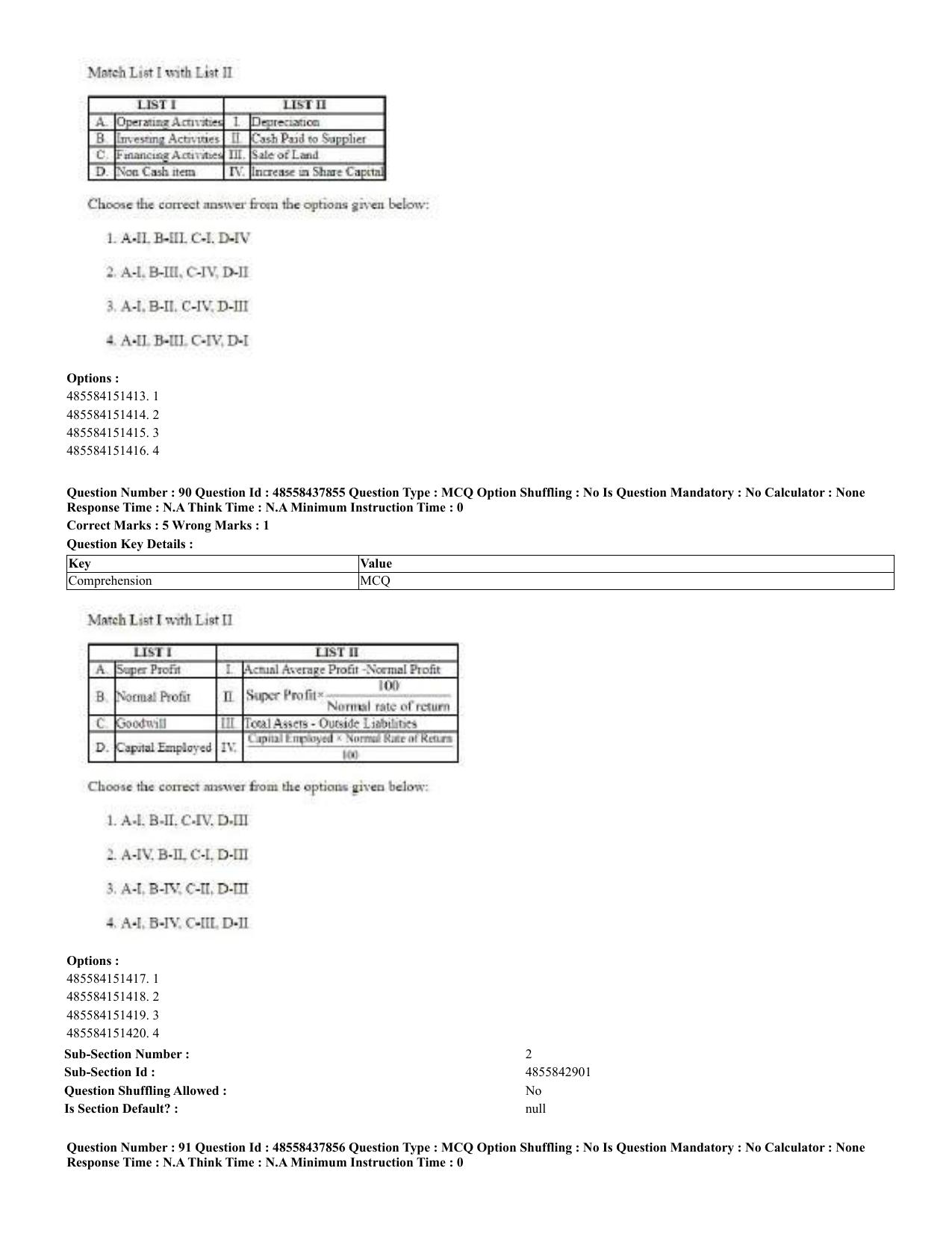 CUET 2023 English Bengali Shift 3 Question Papers - 23 Jul 2023 - Page 51