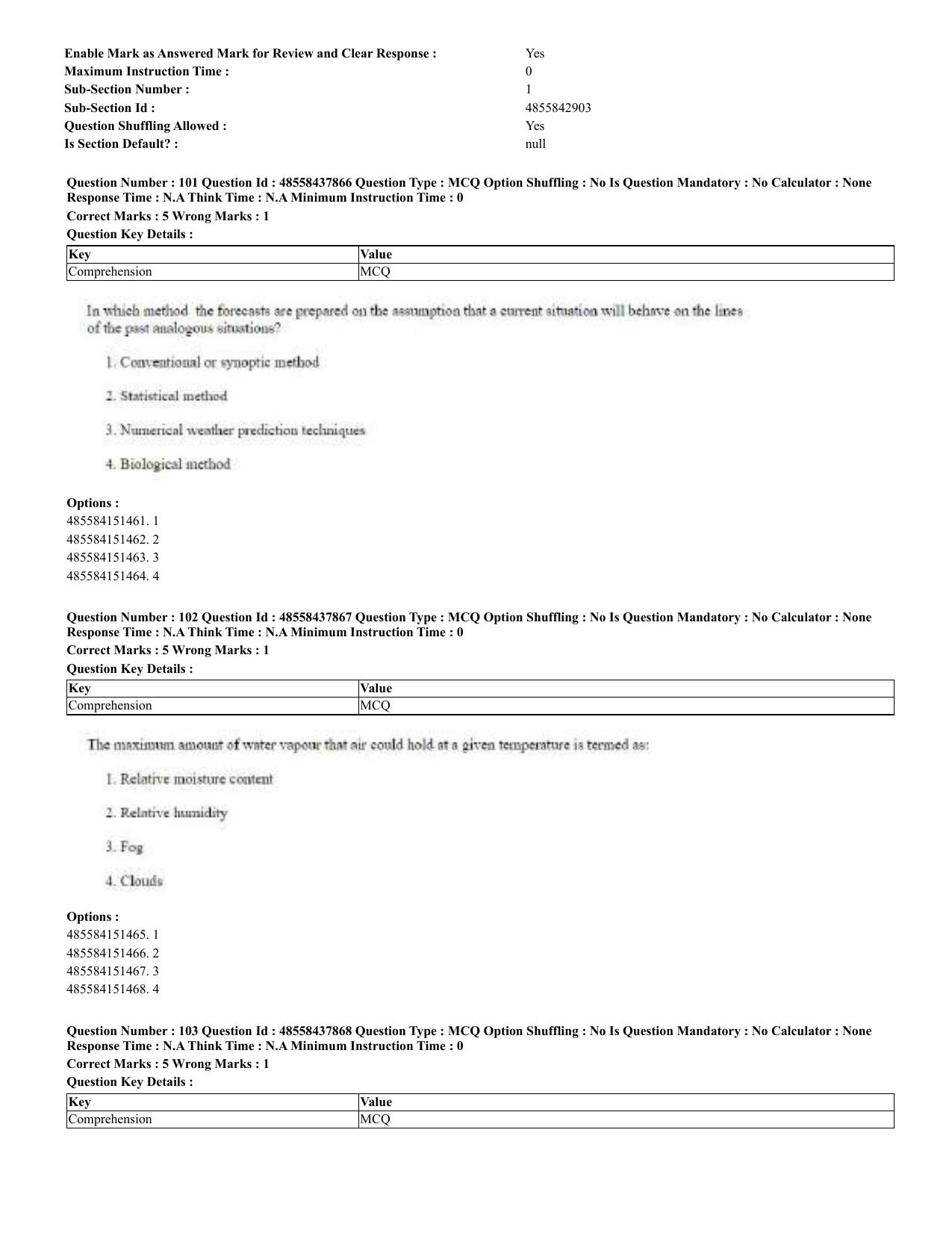 CUET 2023 English Bengali Shift 3 Question Papers - 23 Jul 2023 - Page 60