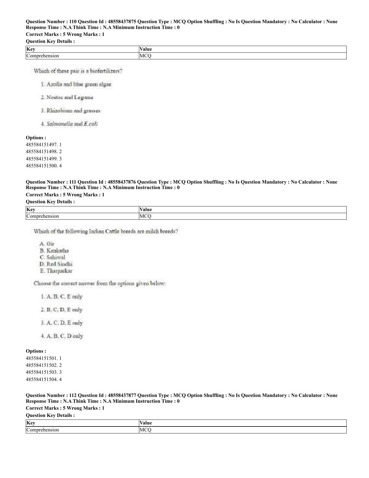 CUET 2023 English Bengali Shift 3 Question Papers - 23 Jul 2023 - Page 64