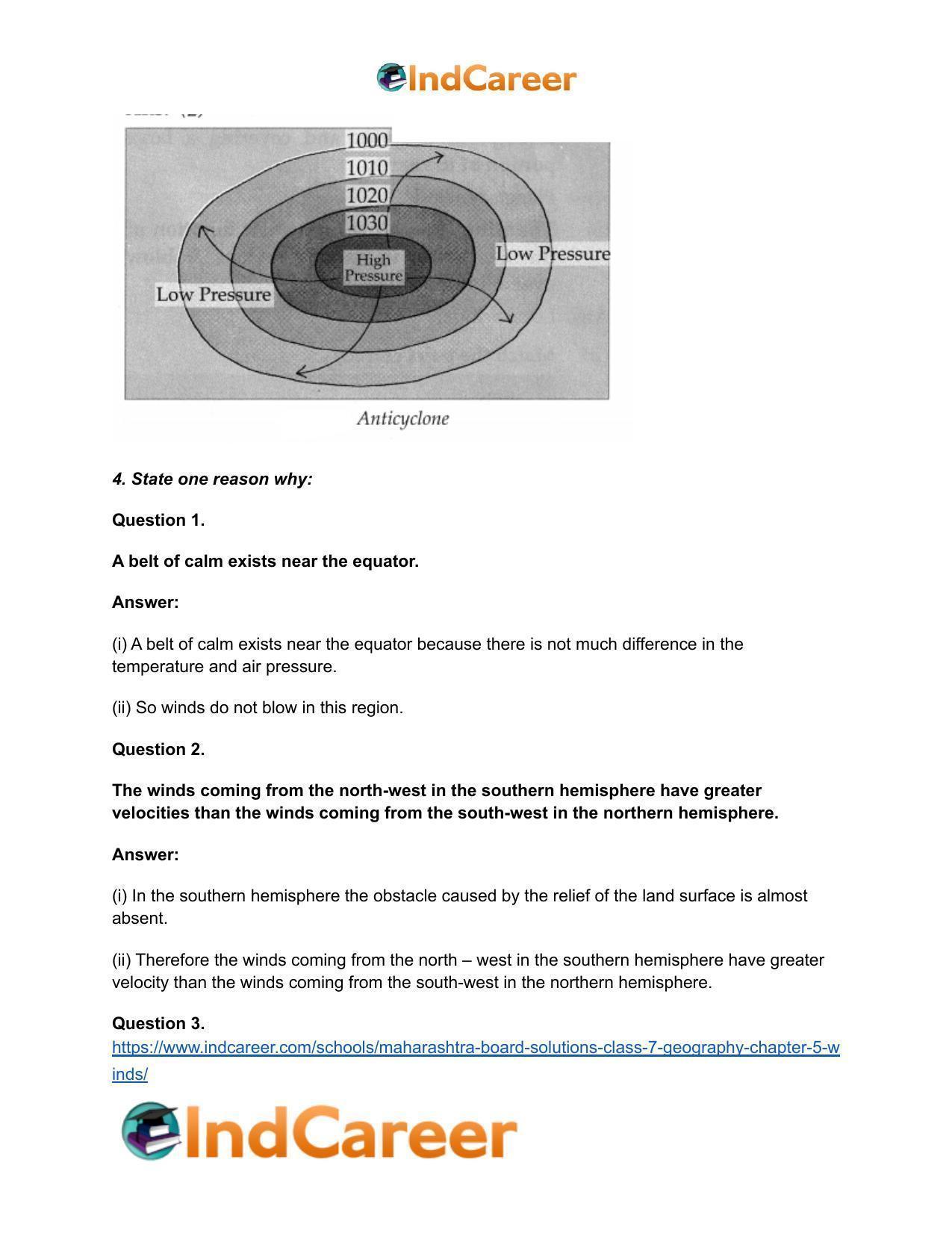 Maharashtra Board Solutions Class 7-Geography: Chapter 5- Winds - Page 6