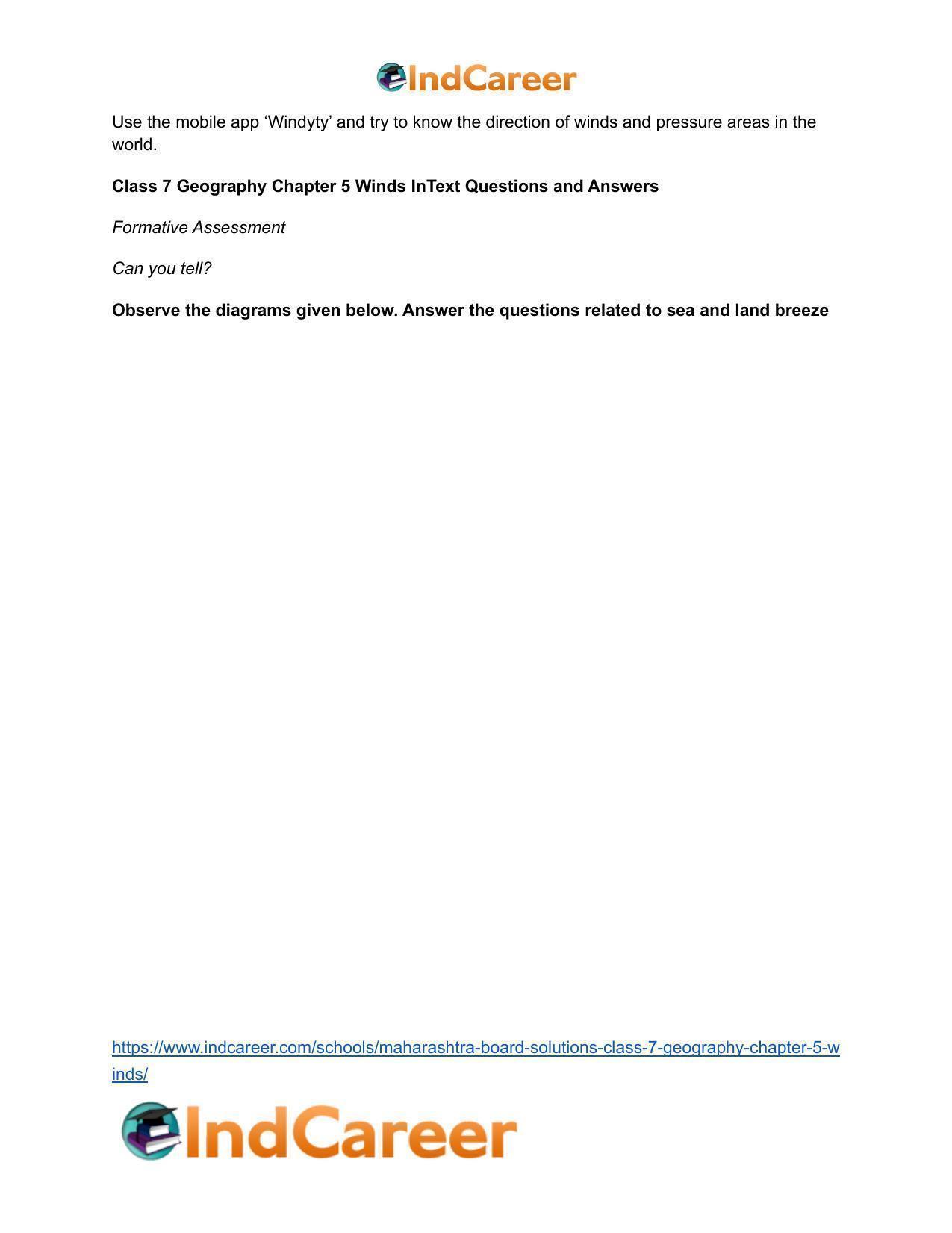 Maharashtra Board Solutions Class 7-Geography: Chapter 5- Winds - Page 10