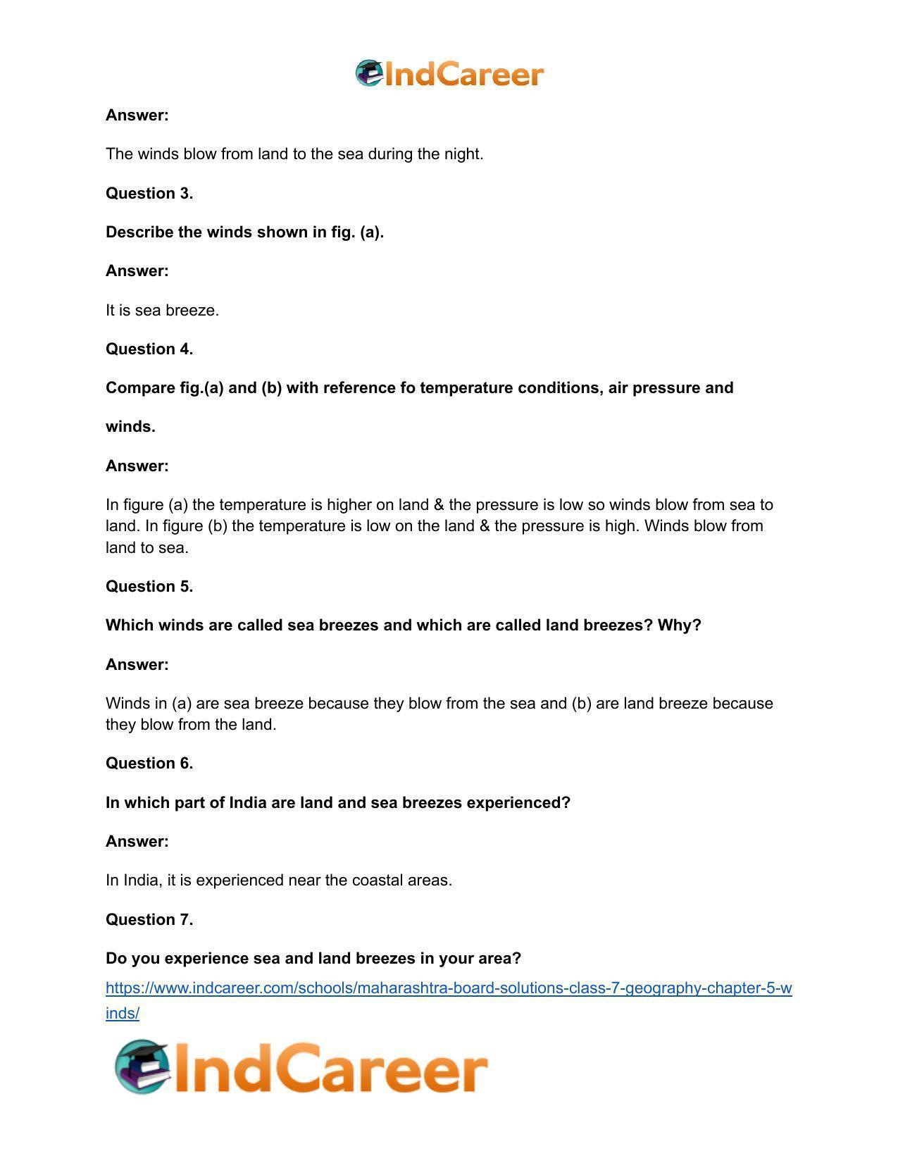 Maharashtra Board Solutions Class 7-Geography: Chapter 5- Winds - Page 13
