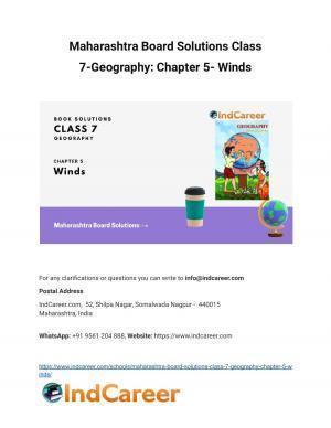 Maharashtra Board Solutions Class 7-Geography: Chapter 5- Winds
