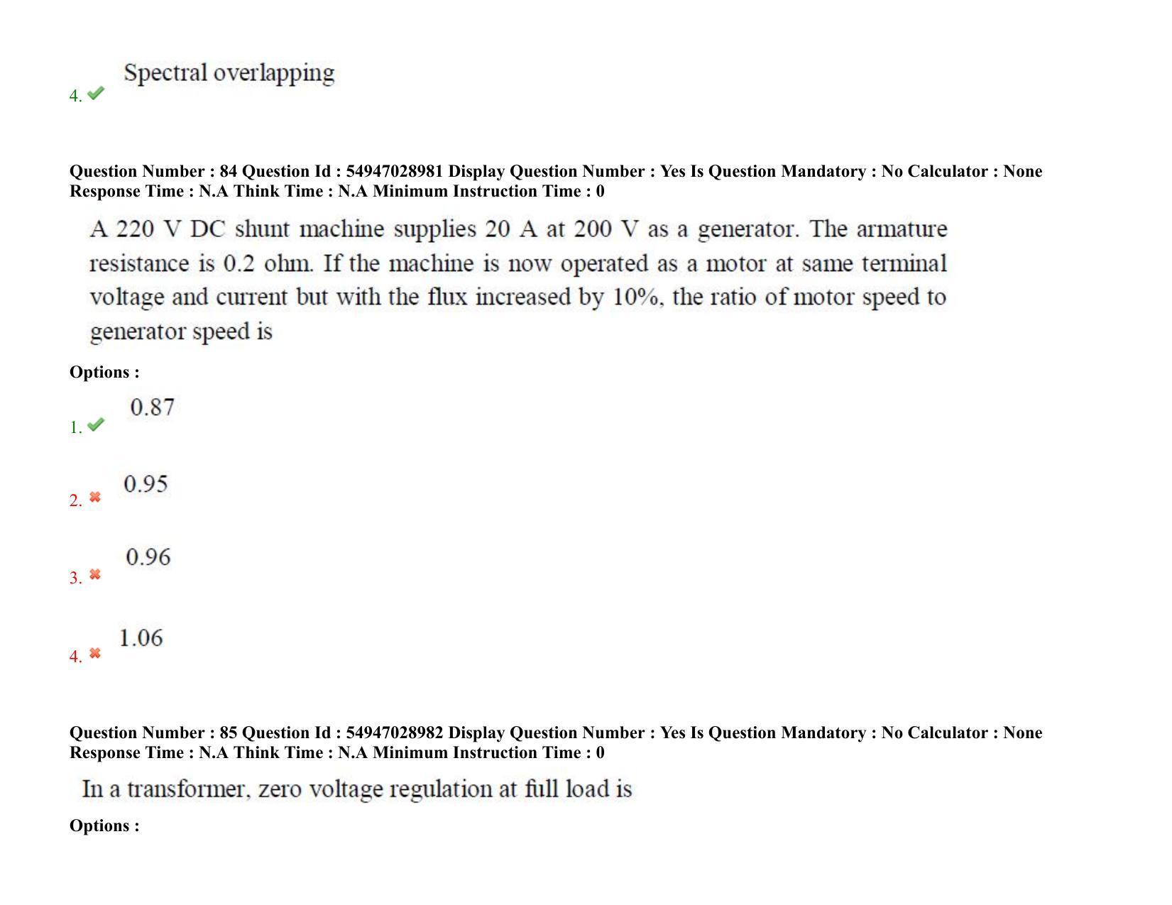 AP RCET 2022: Electrical Engineering - 19-10-2022 (Wednesday) Session-II Question Paper With keys - Page 65