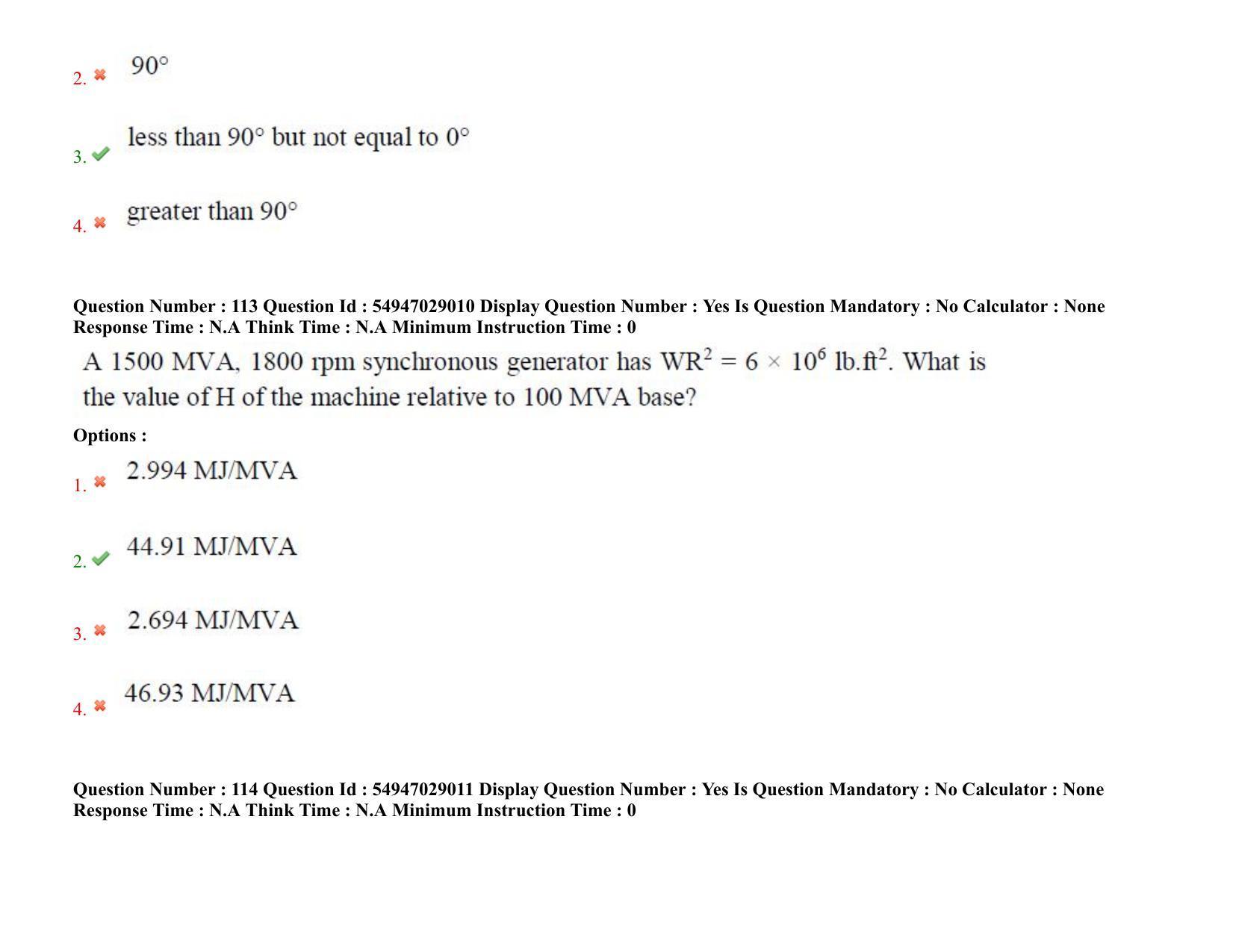 AP RCET 2022: Electrical Engineering - 19-10-2022 (Wednesday) Session-II Question Paper With keys - Page 83