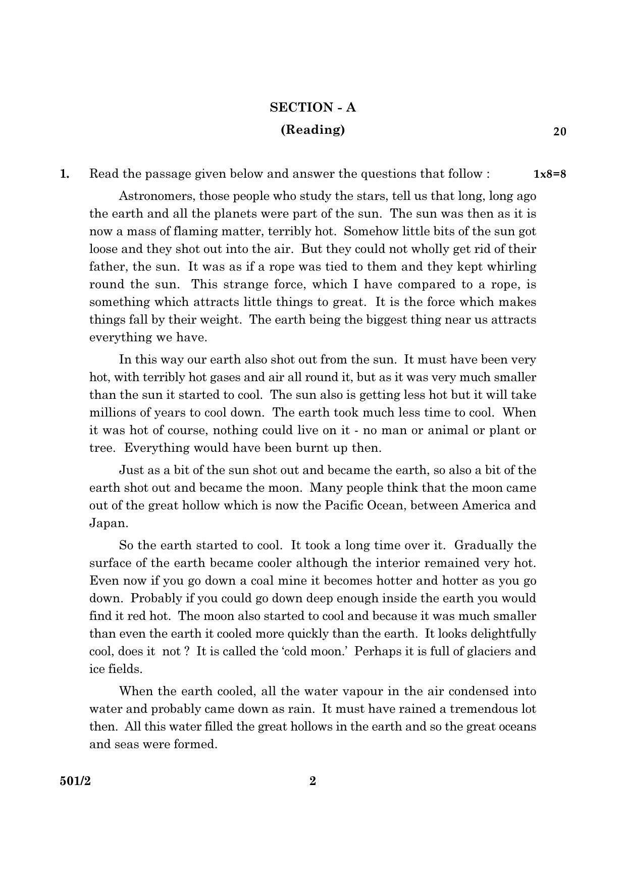 CBSE Class 10 NSQF 501 Set 2 EC 2016 Question Paper - Page 2