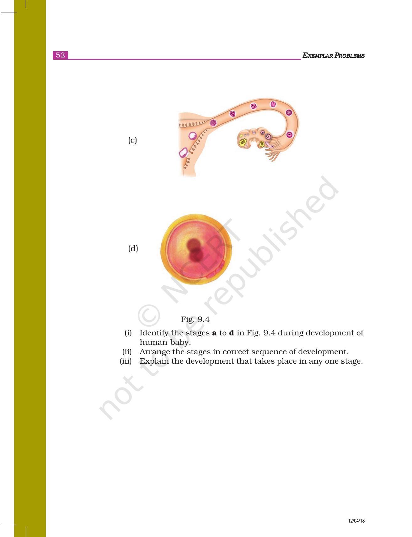 NCERT Exemplar Book for Class 8 Science: Chapter 9- Reproduction in Animals - Page 6