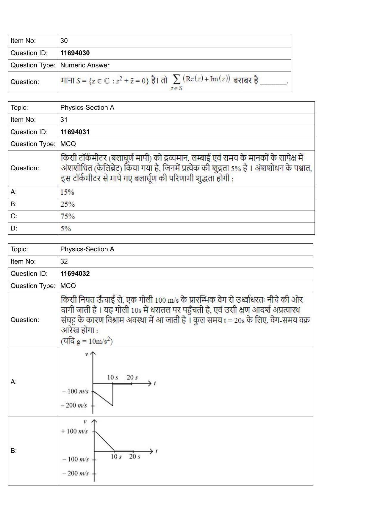 JEE Mains 2022: BTech Hindi (Shift 1) 27-07-2022 Question Paper - Page 10