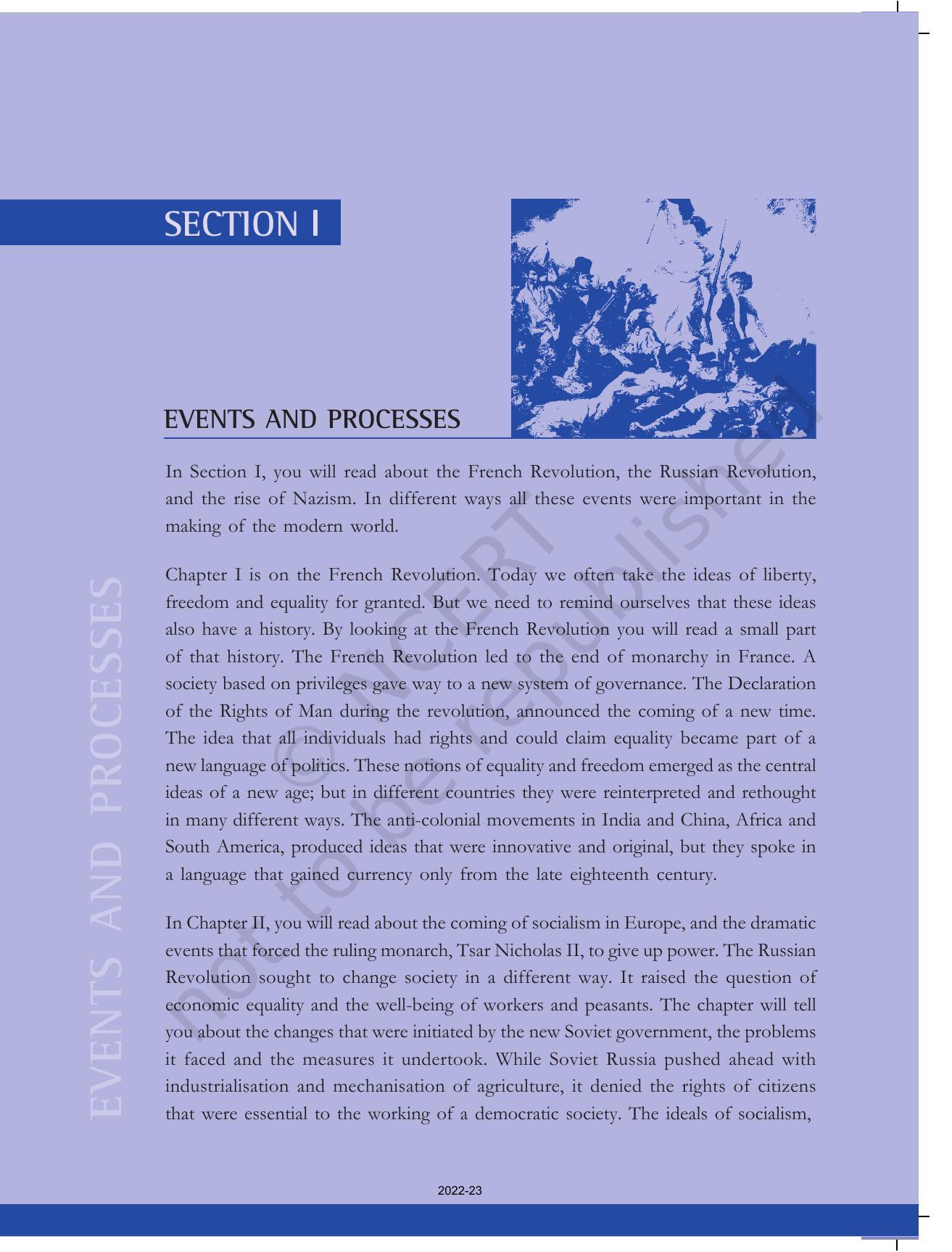 NCERT Book for Class 9 History Chapter 1 The French Revolution