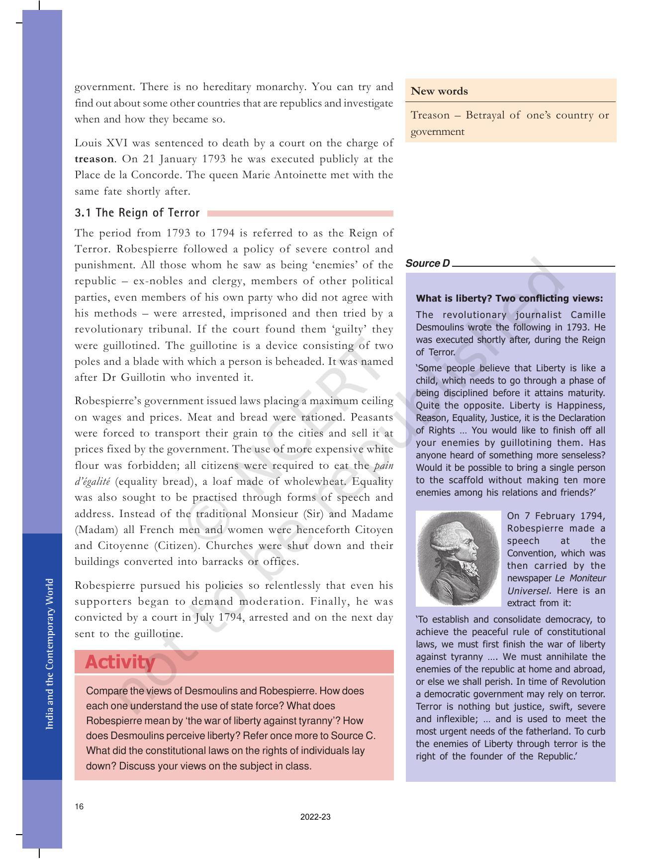 NCERT Book for Class 9 History Chapter 1 The French Revolution - Page 16
