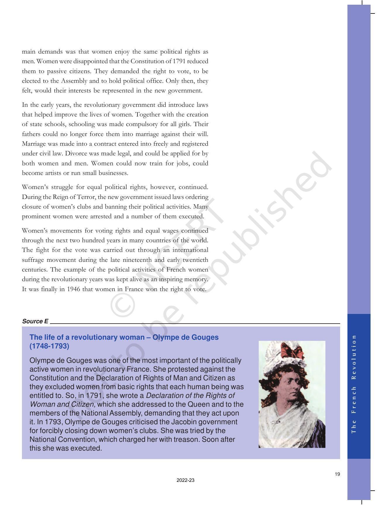 NCERT Book for Class 9 History Chapter 1 The French Revolution