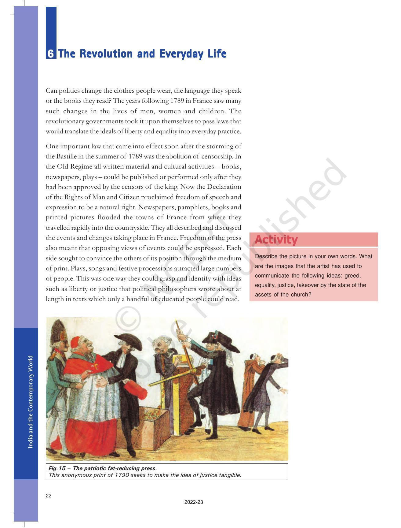 NCERT Book for Class 9 History Chapter 1 The French Revolution