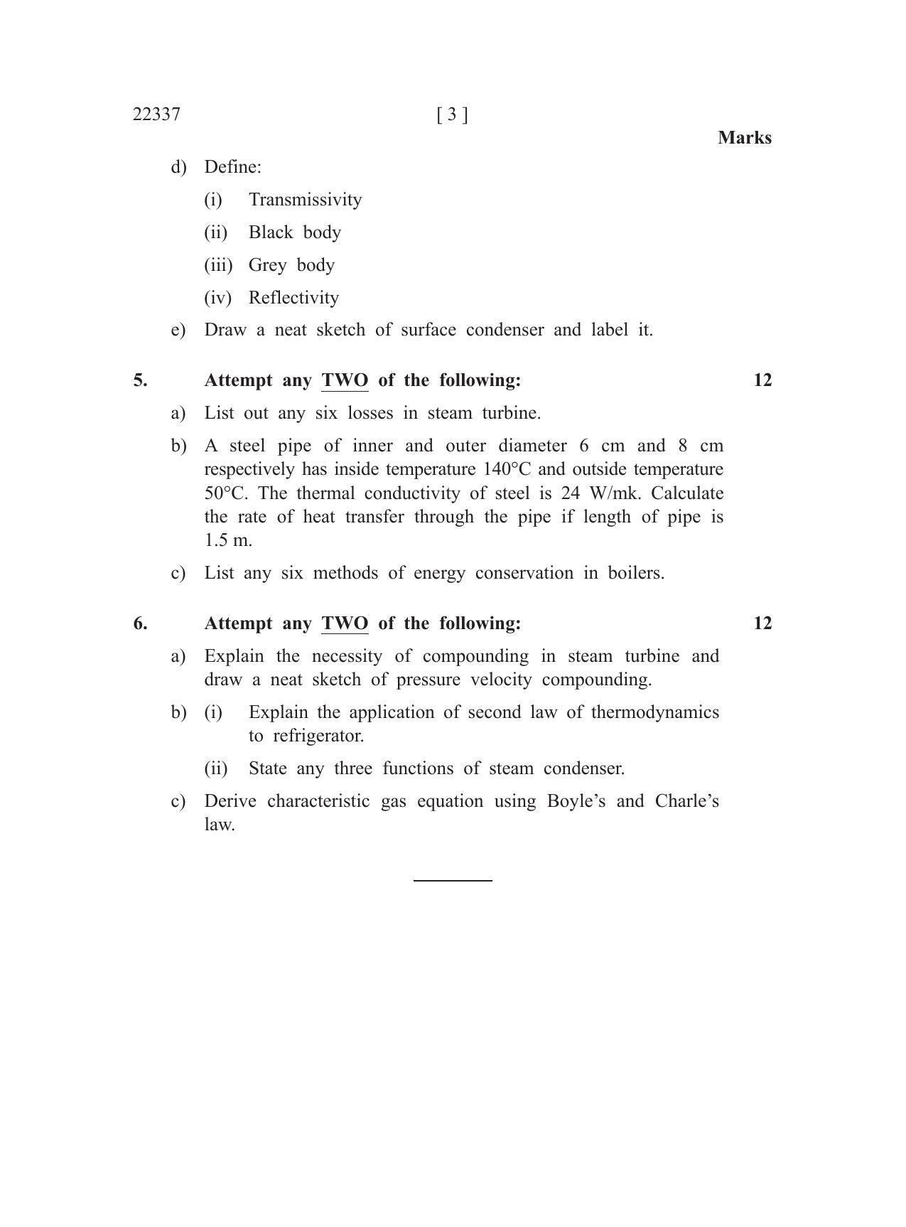MSBTE Summer Question Paper 2019 - Thermal Engineering - Page 3