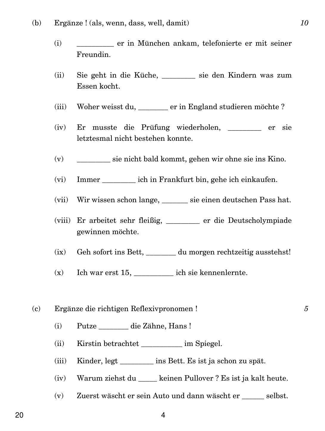CBSE Class 12 20 GERMAN 2018 Question Paper - Page 4