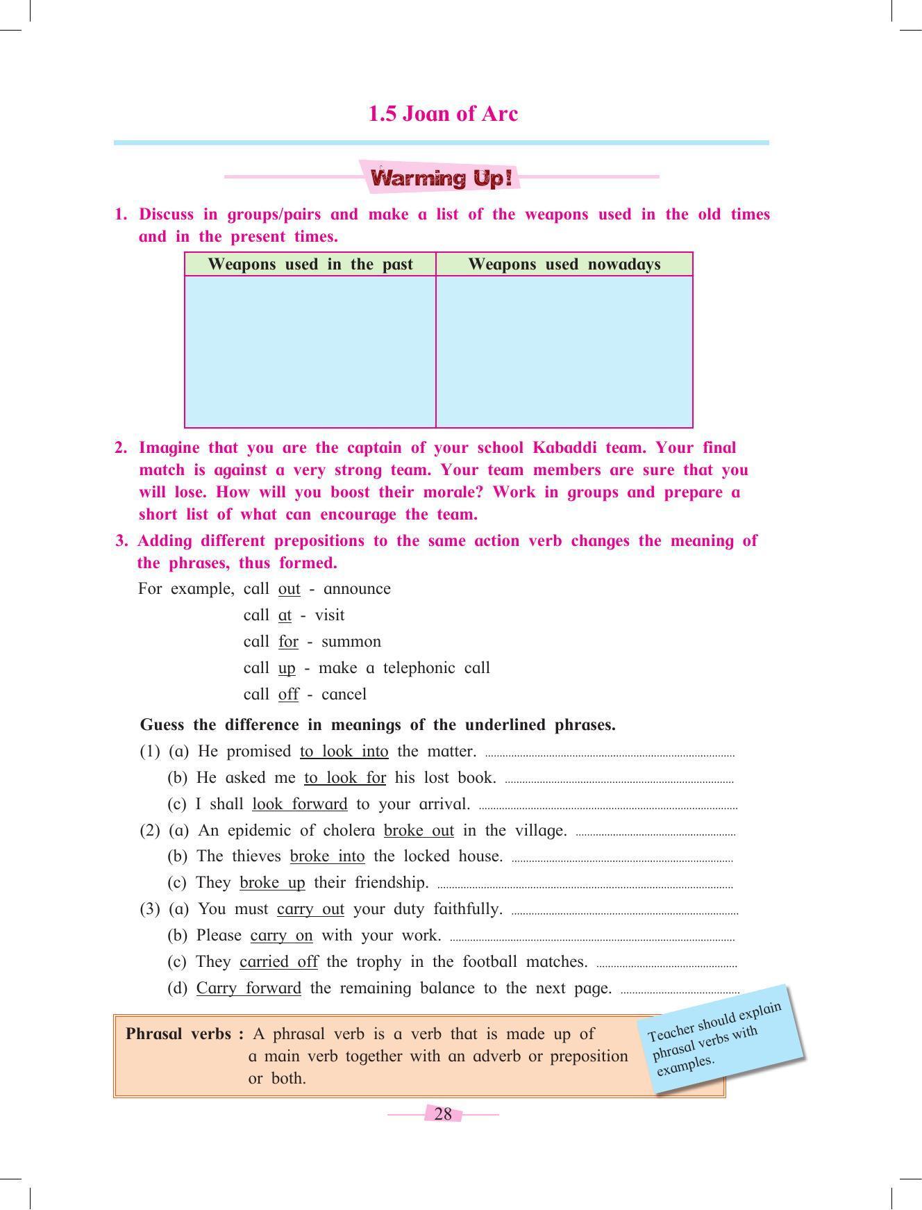 Maharashtra Board Class 10 English Textbook - Page 40