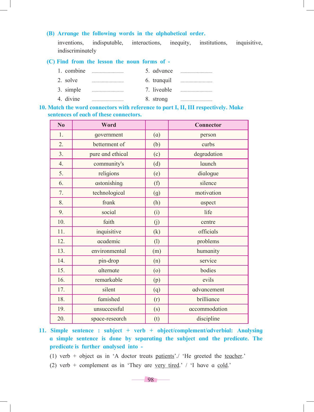 Maharashtra Board Class 10 English Textbook - Page 110