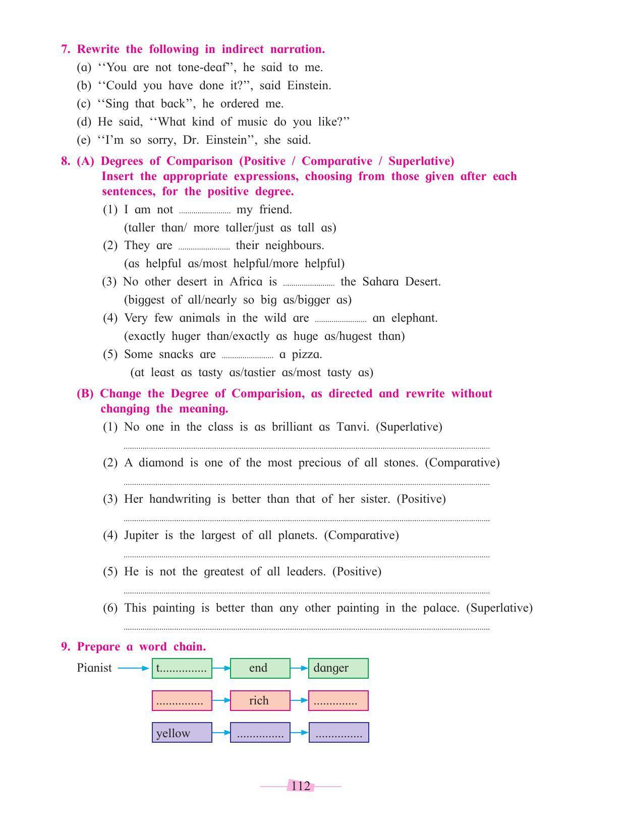Maharashtra Board Class 10 English Textbook - Page 124