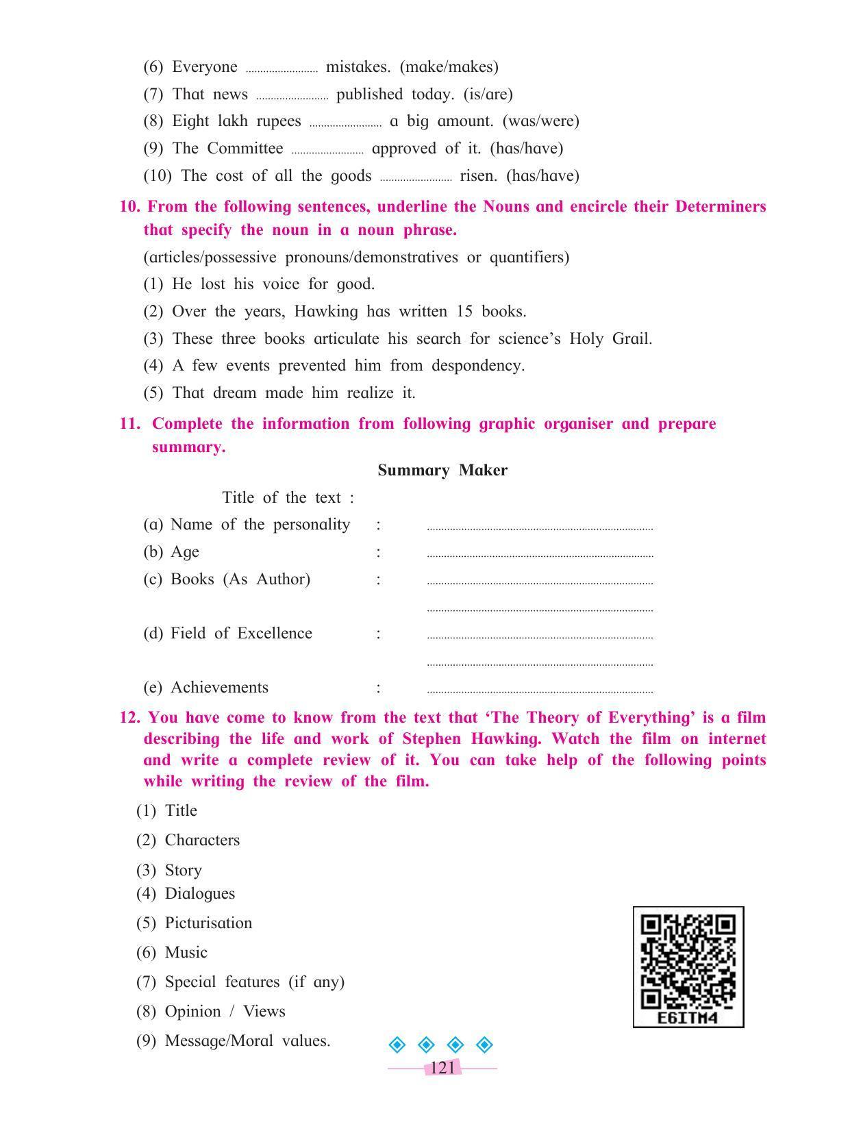 Maharashtra Board Class 10 English Textbook - Page 133