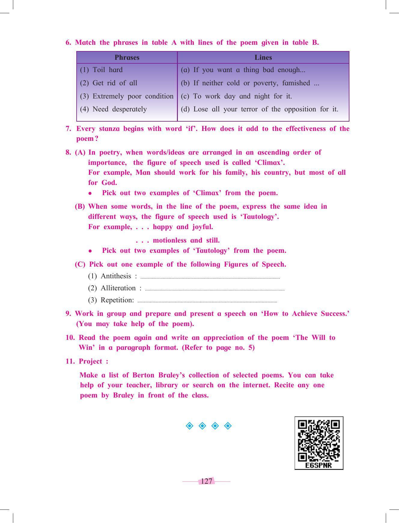 Maharashtra Board Class 10 English Textbook - Page 139