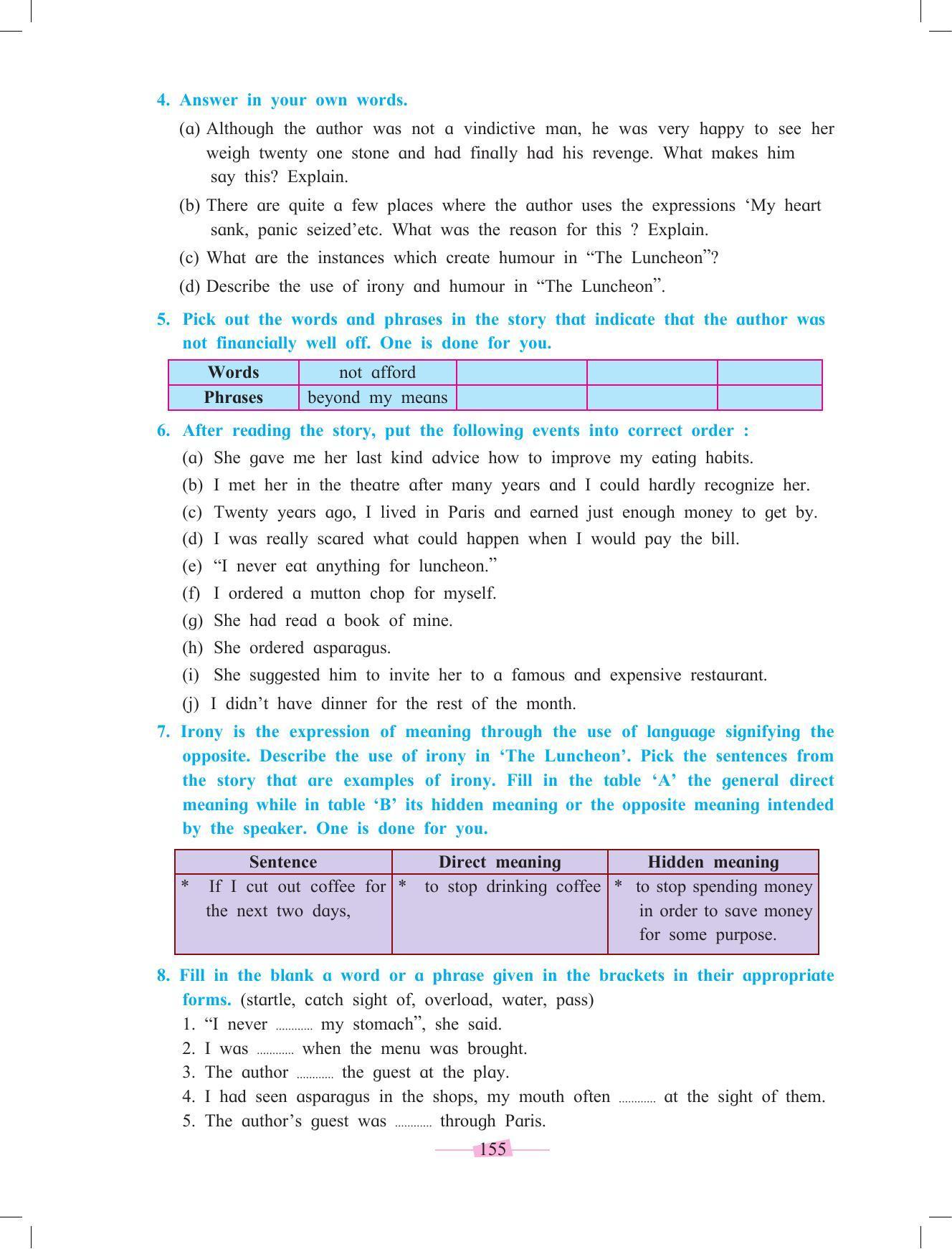 Maharashtra Board Class 10 English Textbook - Page 167