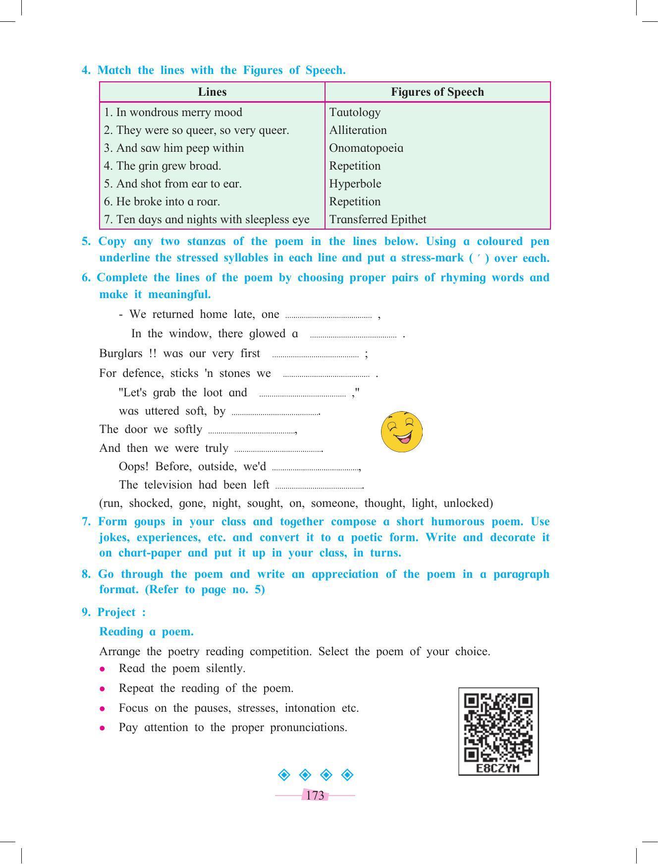 Maharashtra Board Class 10 English Textbook - Page 185