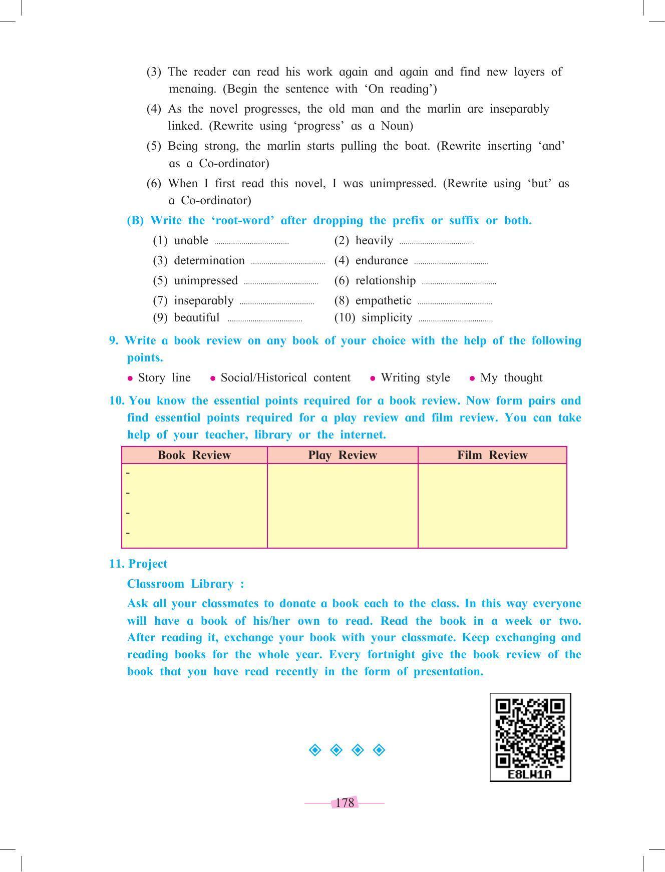 Maharashtra Board Class 10 English Textbook - Page 190