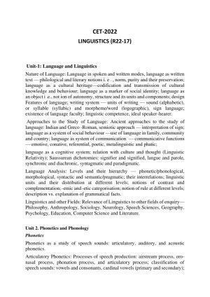 AP RCET Lingustics Syllabus 2022