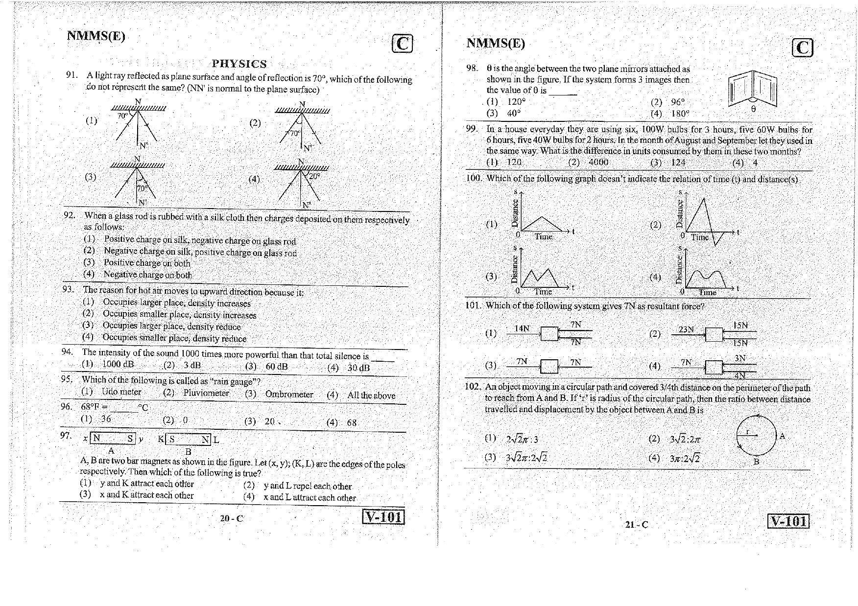 MAT - SAT English Nov 2018 (Set C) Class 8 Andhra Pradesh NMMS Question Papers - Page 11
