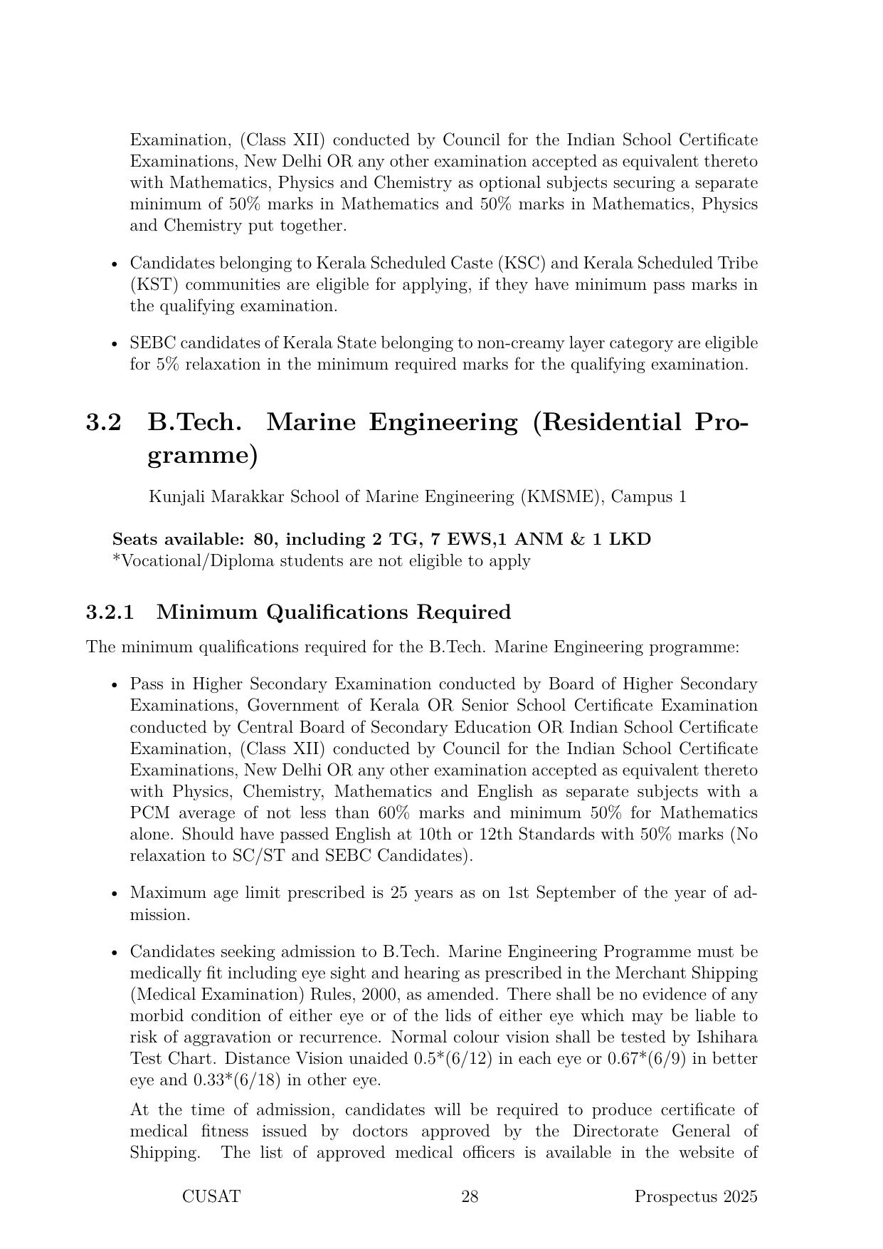 CUSAT CAT 2025 Syllabus - Page 29