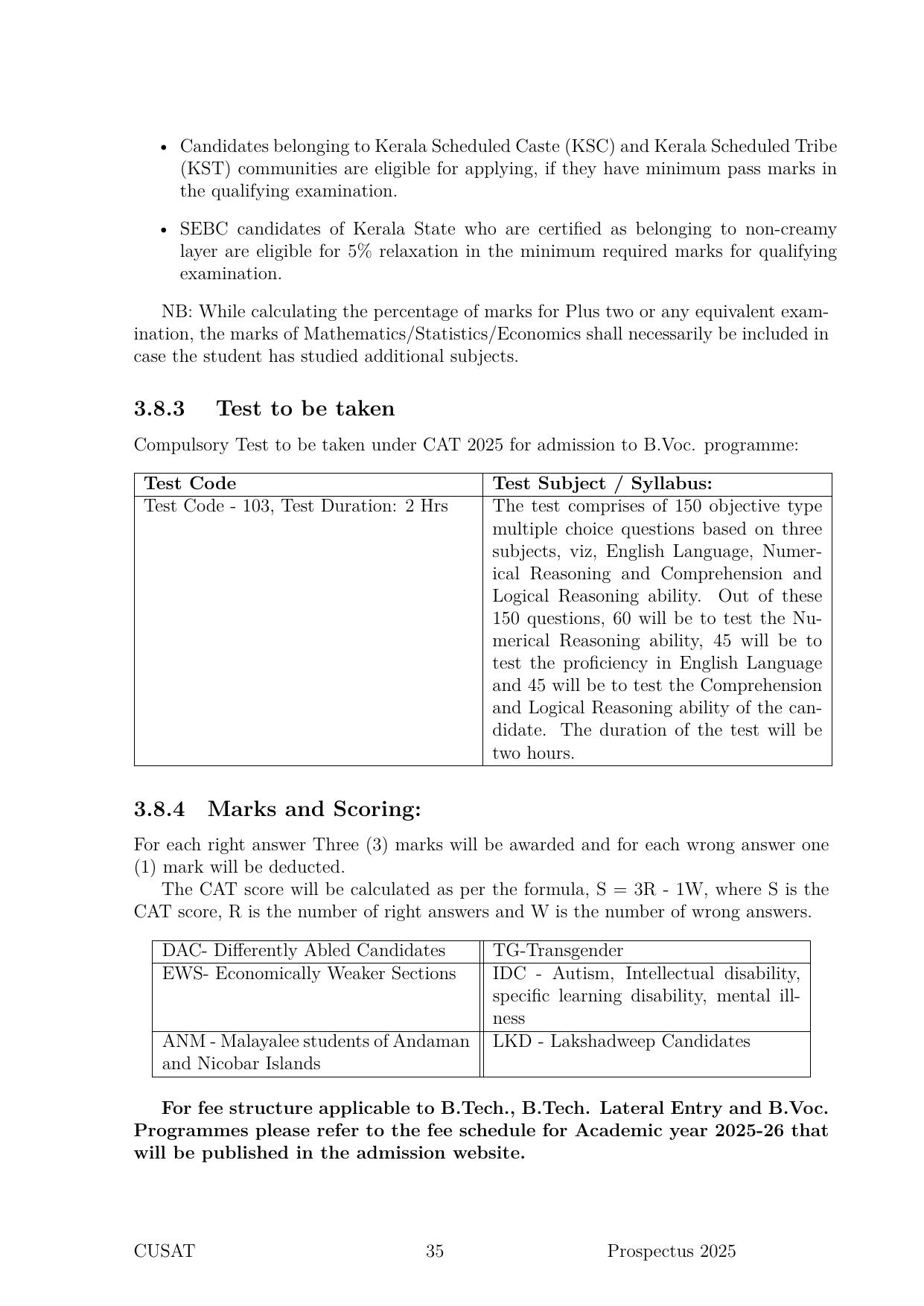 CUSAT CAT 2025 Syllabus - Page 36