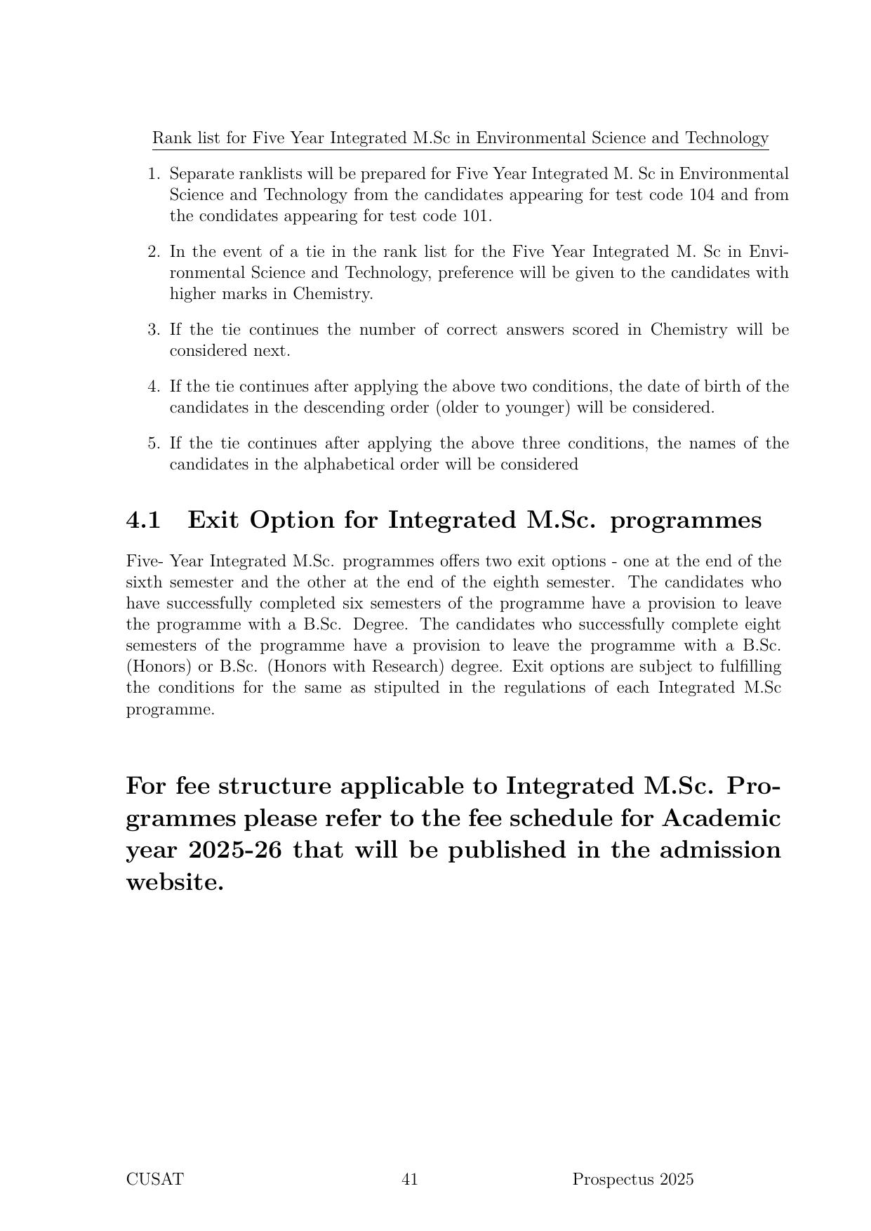 CUSAT CAT 2025 Syllabus - Page 42