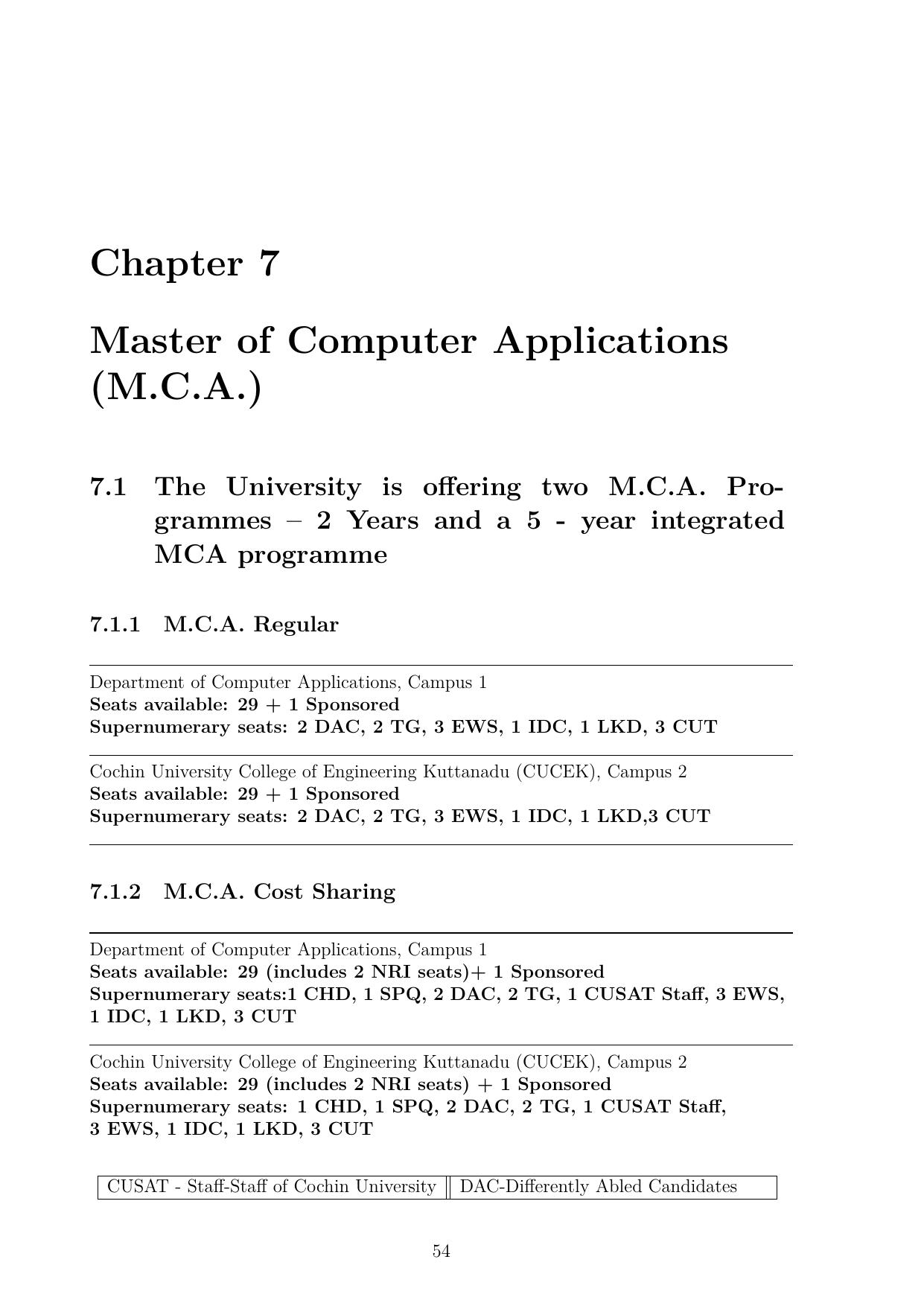 CUSAT CAT 2025 Syllabus - Page 55