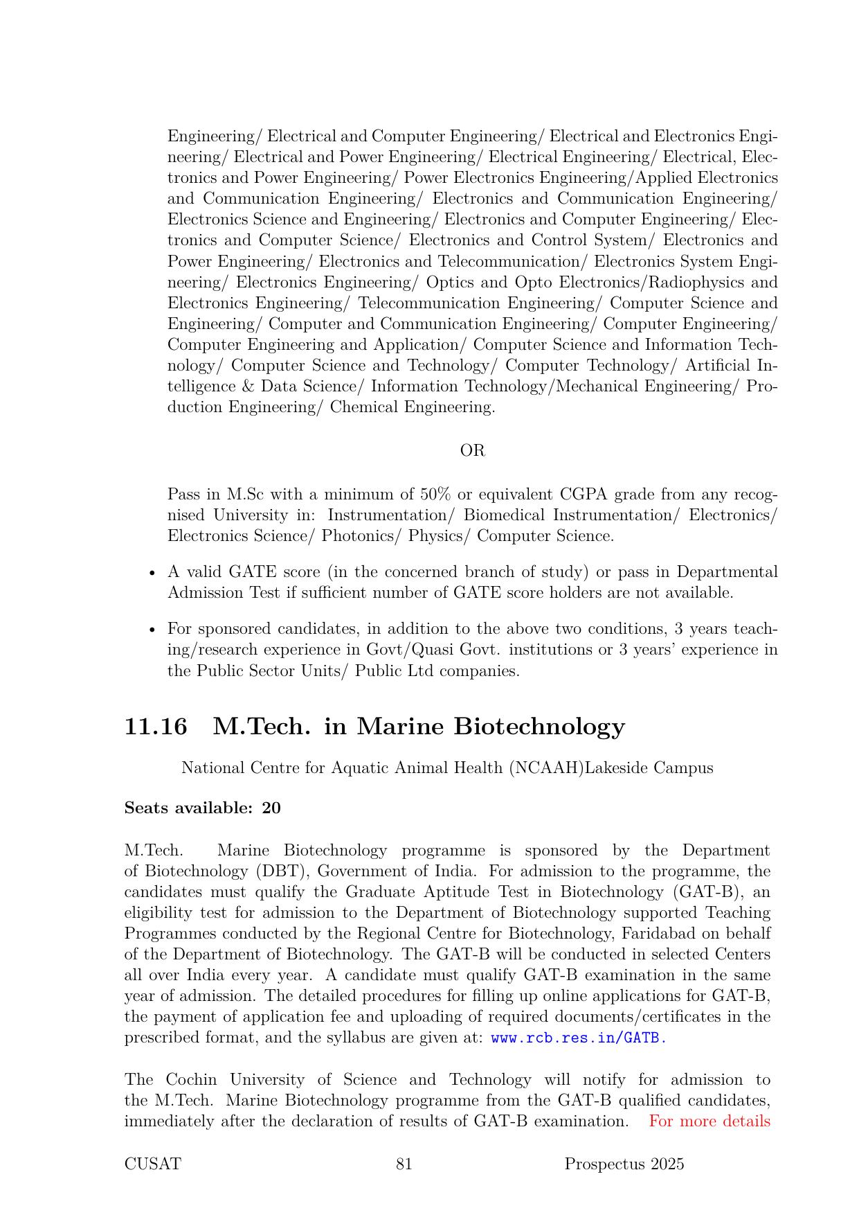 CUSAT CAT 2025 Syllabus - Page 82