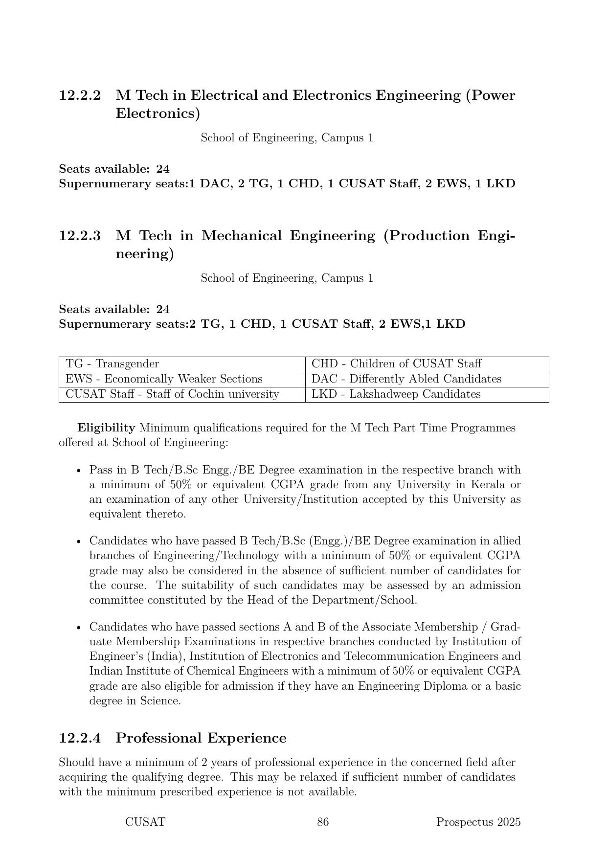 CUSAT CAT 2025 Syllabus - Page 87