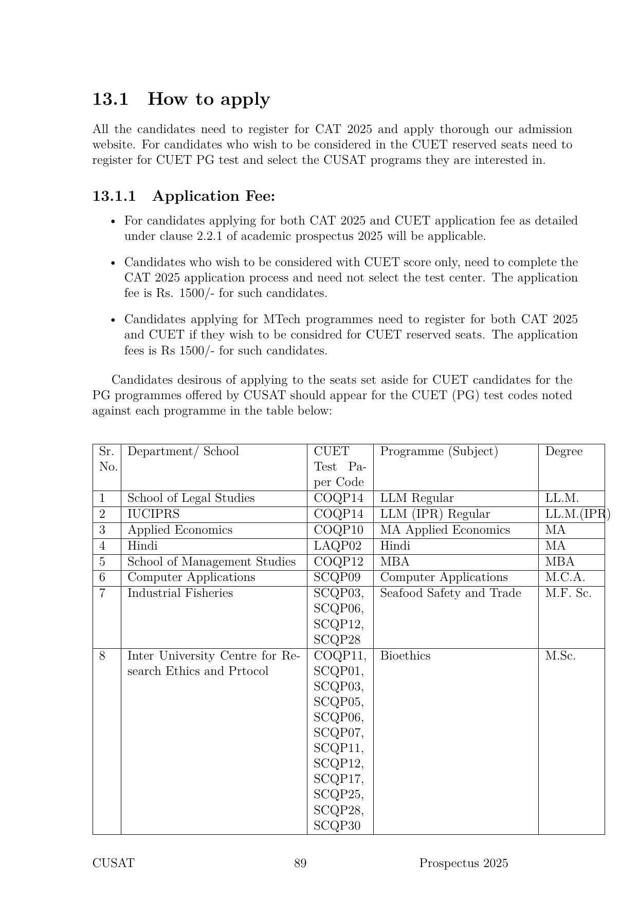 CUSAT CAT 2025 Syllabus - Page 90
