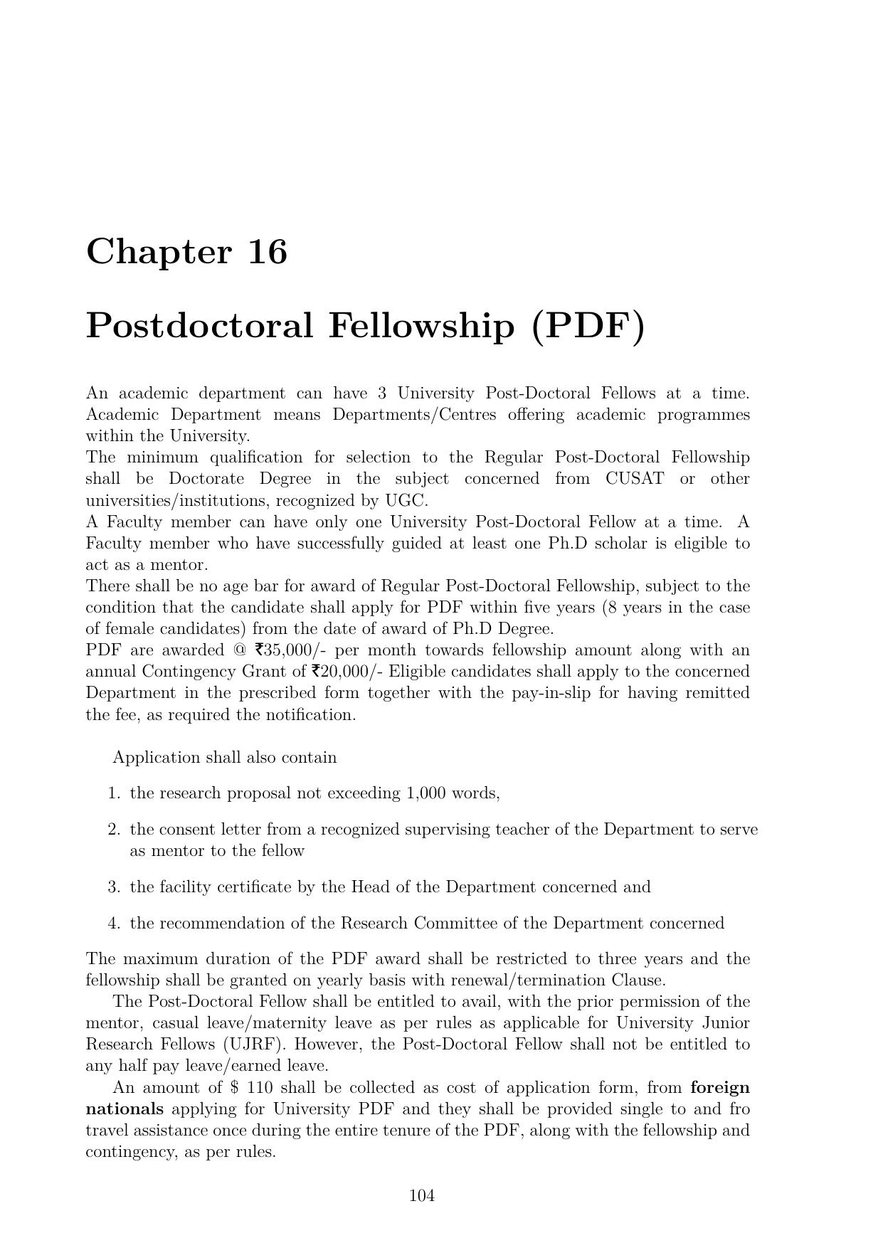 CUSAT CAT 2025 Syllabus - Page 105