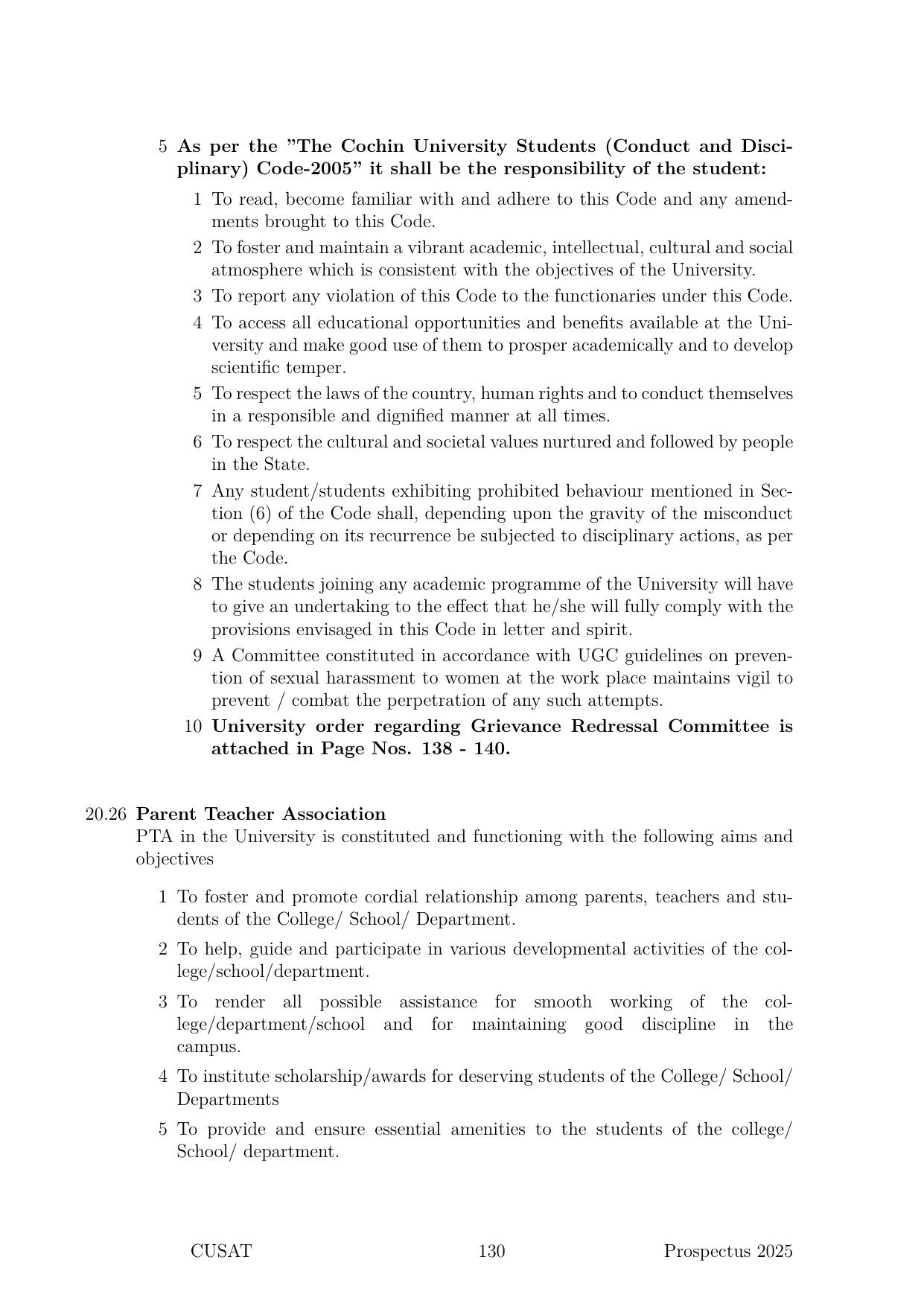 CUSAT CAT 2025 Syllabus - Page 131