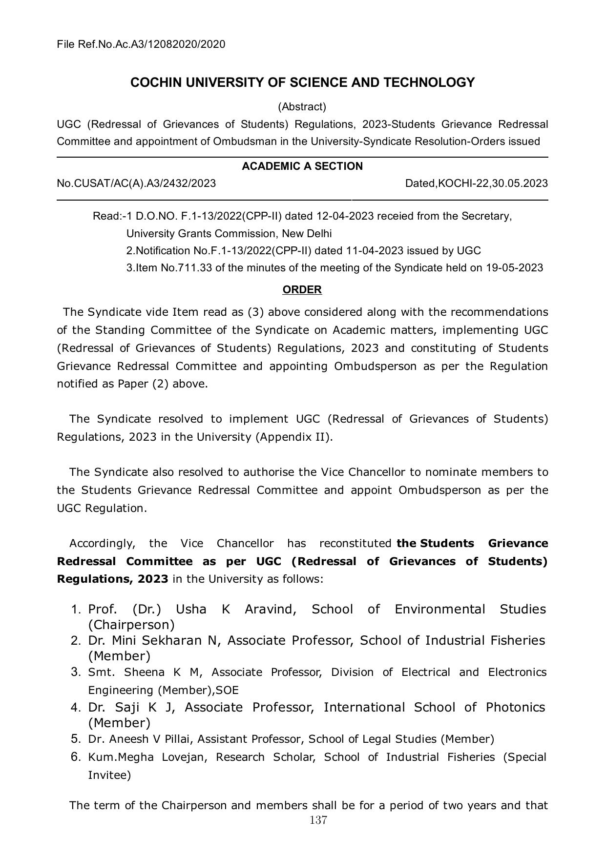 CUSAT CAT 2025 Syllabus - Page 138