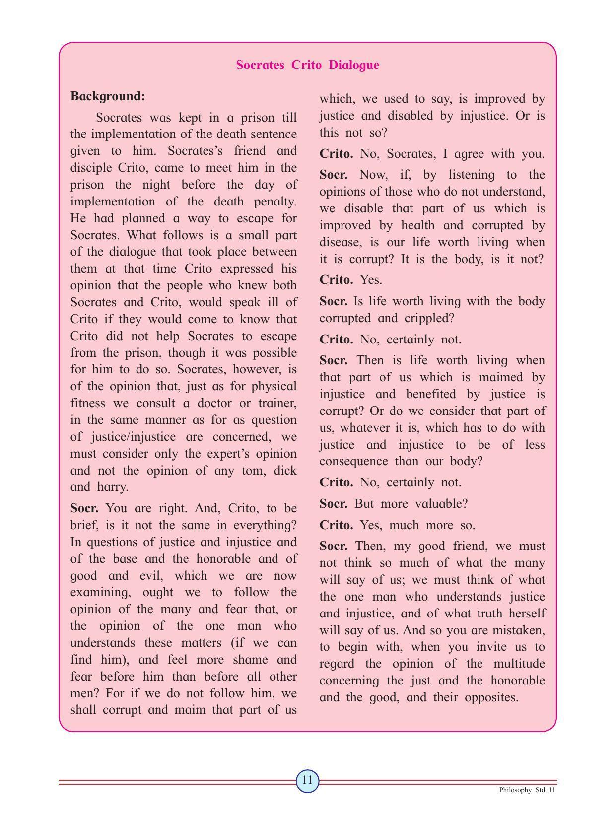 Maharashtra Board Class 11 Philosophy Textbook - Page 21